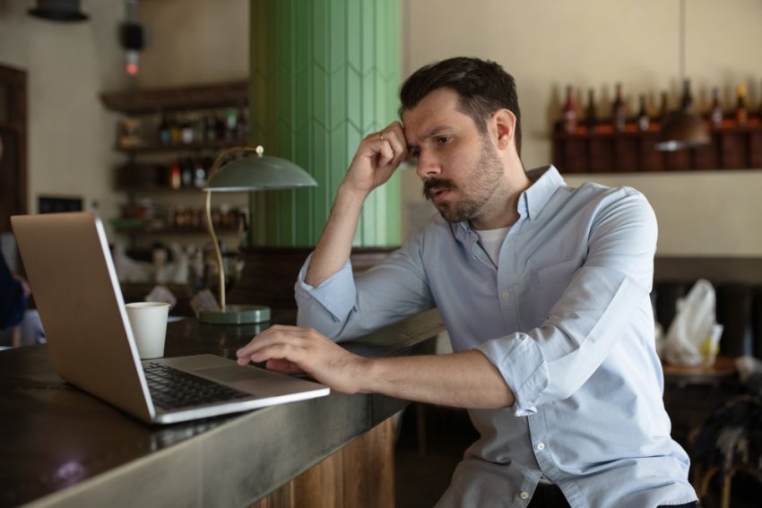 Small business owner experiencing burnout